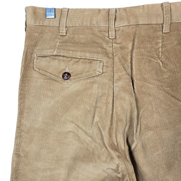 VTG 70s Montgomery Ward Men 28x33 Corduroy Pants Tan Straight Leg Workwear USA - Picture 8 of 9